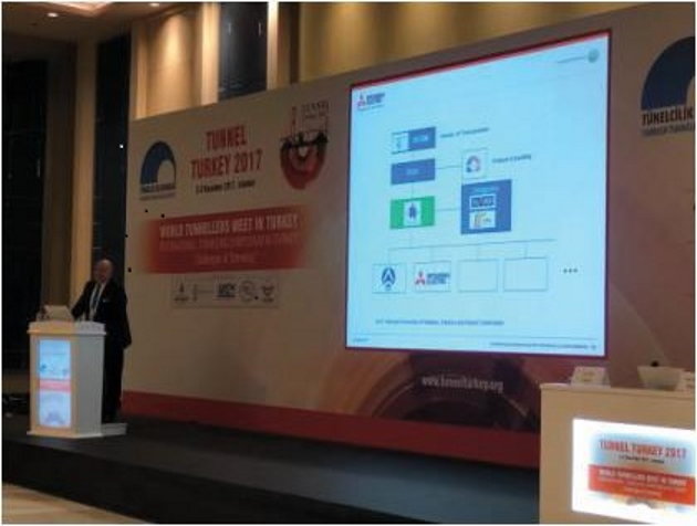 Mitsubishi Electric explained its Marmaray Solutions in the Tunneling Symposium